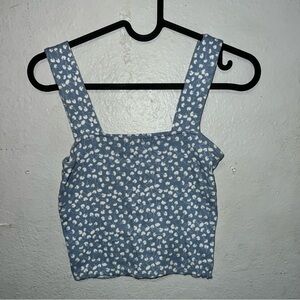 Blue Patterned Women's Top